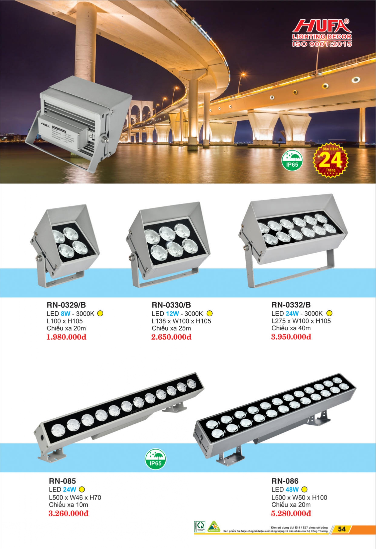 Bảng giá đèn LED HUFA 2026